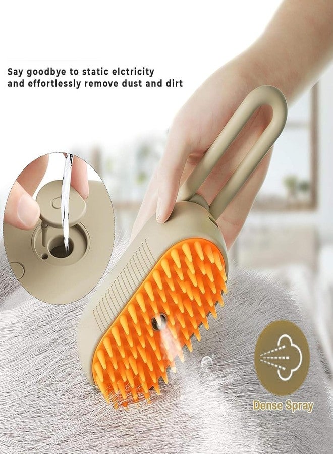BRAVIK Pet Hair Brush for Dogs & Cats 3 in1 Water Steam Brush Silicone Hair Comb, Multifunctional Water Brush Spa for Dogs Steamy Brush for Pet - Image 5